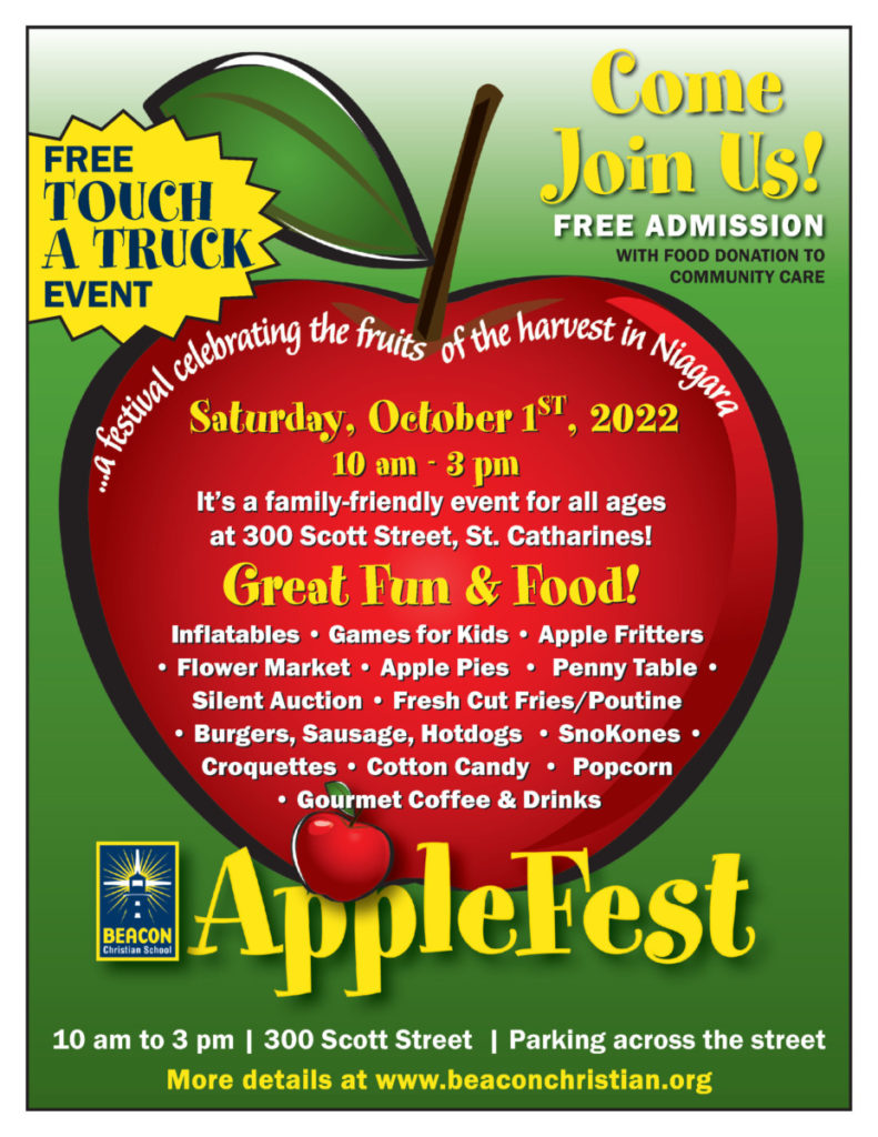 Applefest Poster 2022 Beacon Christian School